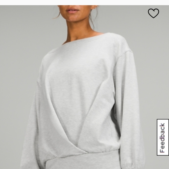 NWT Lululemon Pleated modal fleece pullover size 8 - Picture 2 of 5